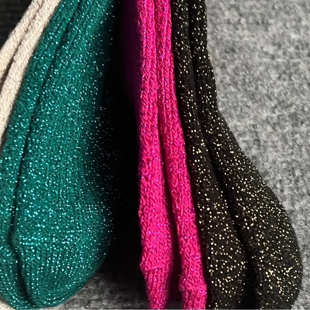 Crewcuts Girls Multi-pack Assorted Four Pairs Ankle  Socks Accessories  Sz L